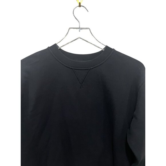 Lululemon Men's City Sweat Crew Black Size M Solid Pullover - Picture 3 of 10